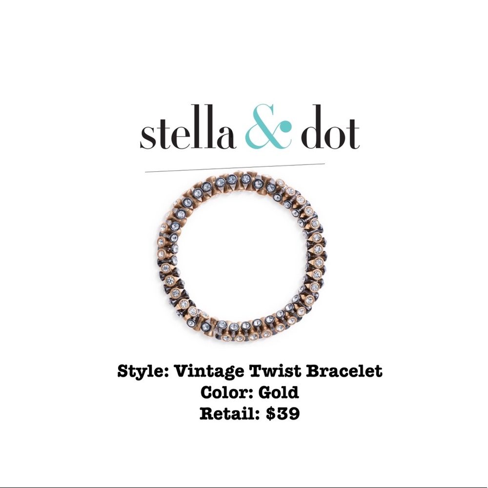 NIB Stella & Dot Vintage Twist Bracelet